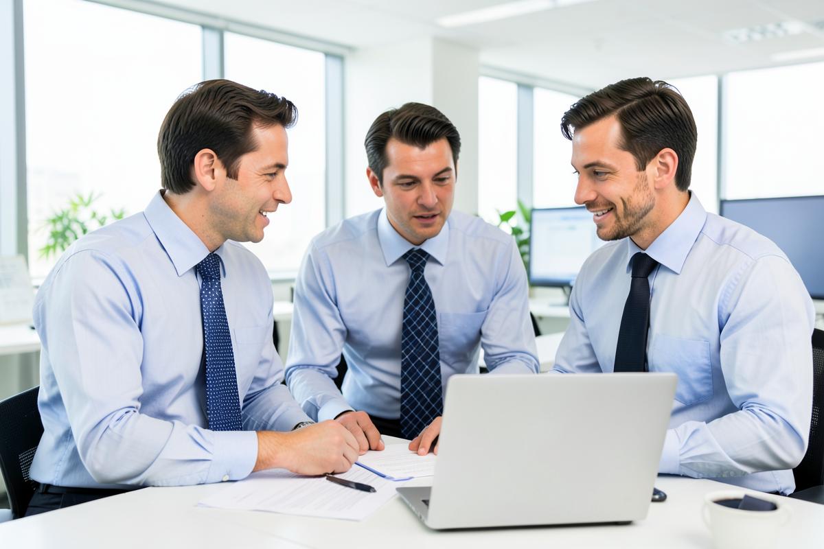 Advisors helping a client with a claim